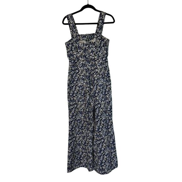 Anthropologie Maeve The Colette Button Front Floral Wide Leg Jumpsuit - Picture 4 of 5